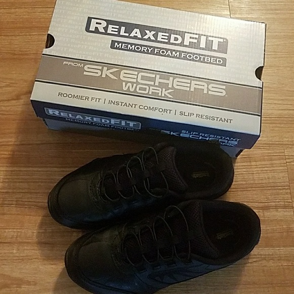 skechers work relaxed fit memory foam